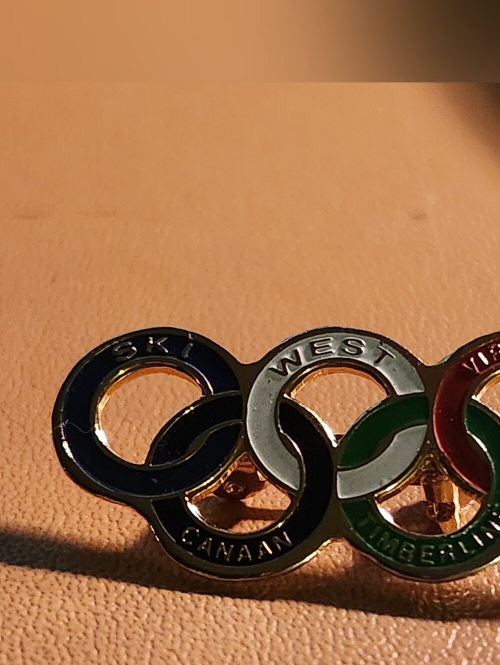 Vintage Olympic Rings Pin - Multicolor Enamel Men’s Accessory